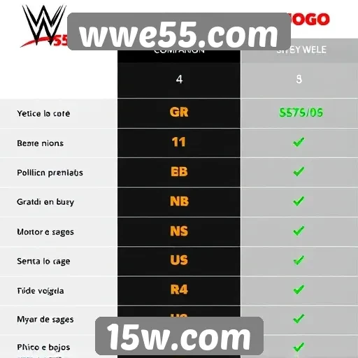 Comparação com outros sites de jogos populares