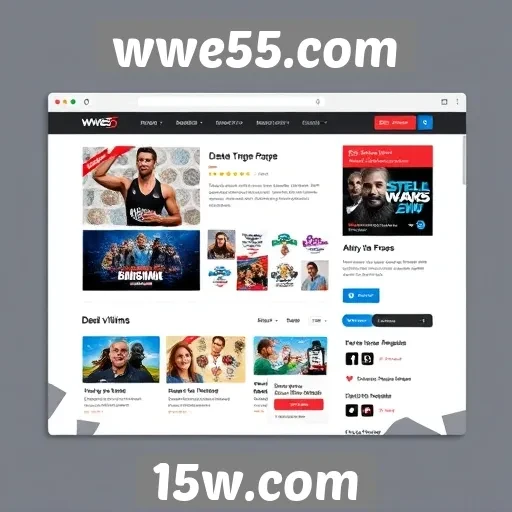 Avaliação da interface do usuário do site wwe55.com